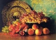 Figs, Pomegranates, Grapes and Brass Plate